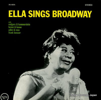 FITZGERALD, ELLA ella sings broadway V6-4059
