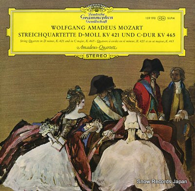 AMADEUS-QUARTETT mozart; streichquartett d-moll kv.421 & c-dur kv.465 139190