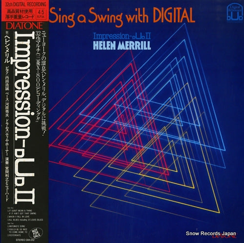 MERRILL, HELEN sing a swing with digital DIA-012
