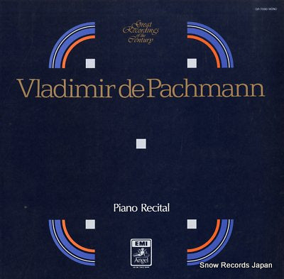 PACHMANN, VLADIMIR DE piano recital GR-70090