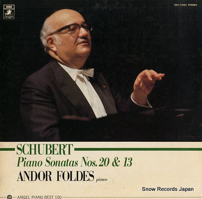 FOLDES, ANDOR schubert; piano sonatas nos.20 & 13 EAC-70061