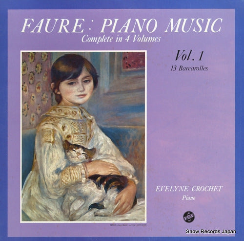CROCHET, EVELYNE faure; piano music complete vol.1 H-4513V