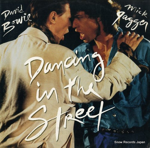 BOWIE, DAVID, AND MICK JAGGER dancing in the street 12EA204