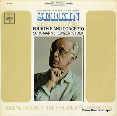 SERKIN, RUDOLF beethoven; fourth piano concerto OS-559-C