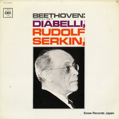 SERKIN, RUDOLF beethoven; variations on a theme of diabelli OL-228-C