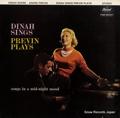 SHORE, DINAH dinah sings previn plays CAPS2600081