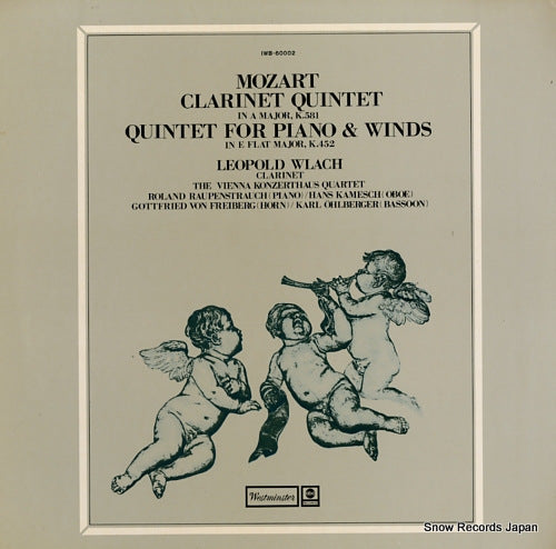 WLACH, LEOPOLD mozart; clarinet quintet in a major, k.581 IWB-60002