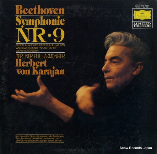 KARAJAN, HERBERT VON beethoven; symphonie nr.9 MG4007