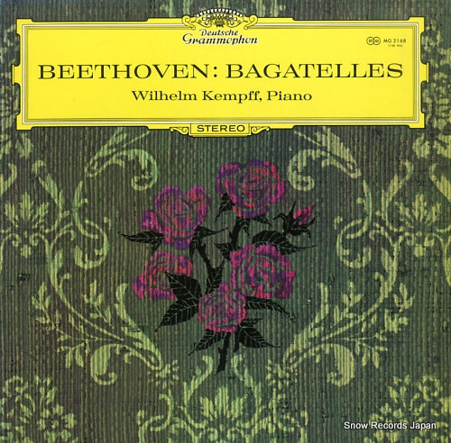 KEMPFF, WILHELM beethoven; bagatelles MG2168