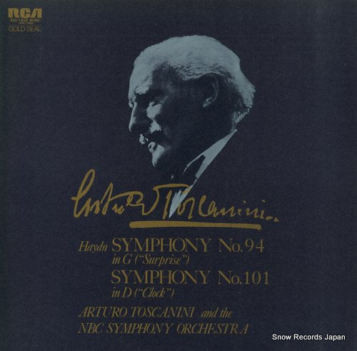 TOSCANINI, ARTURO haydn; symphony no.94"surprise" & no.101"clock" RVC-1532(M)
