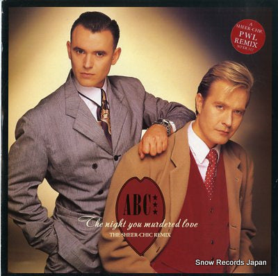 ABC the night you murdered love (the sheer-chic remix) NTXR112
