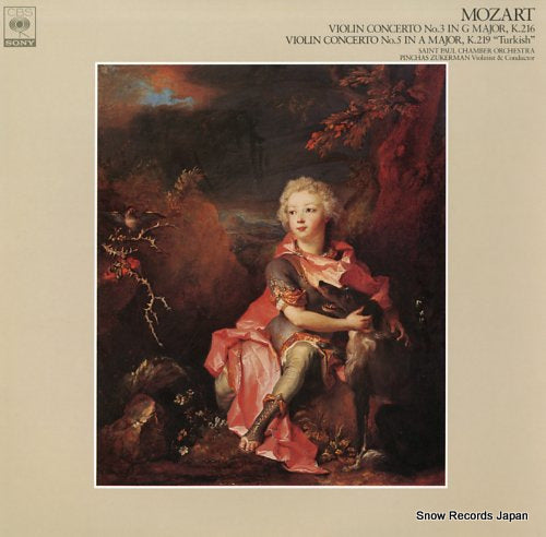 ZUKERMAN, PINCHAS mozart; violin concerto no.3 & 5 "turkish" FCCA760