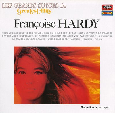 HARDY, FRANCOISE les grands succes de greatest hits 500761
