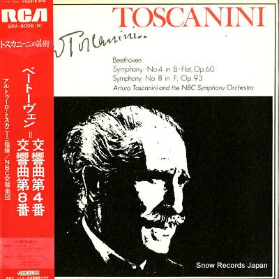 TOSCANINI, ARTURO beethoven; symphony no.4 & no.8 SRA-8006(M)