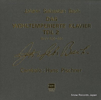 PISCHNER, HANS bach; das wohltemperierte klavier teil 2 3CT-4-6