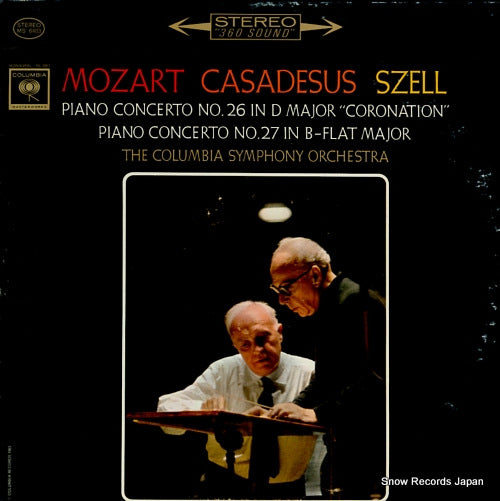 CASADESUS, ROBERT mozart; piano concerto no.26 "coronation" & 27 MS6403