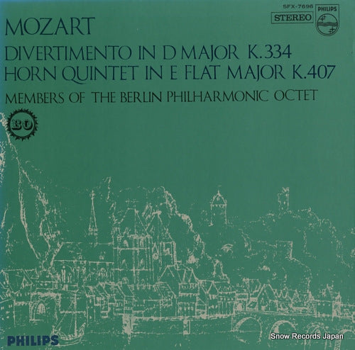 MEMBERS OF THE BERLIN PHILHARMONIC OCTET mozart; divertimento in d major k.334 SFX-7696