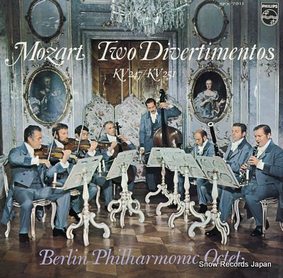 BERLIN PHILHARMONIC OCTET mozart; two divertimentos kv247 / kv251 SFX-7911