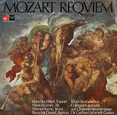 COLLEGIUM AUREUM mozart; requiem kv626 ULX-3191-H