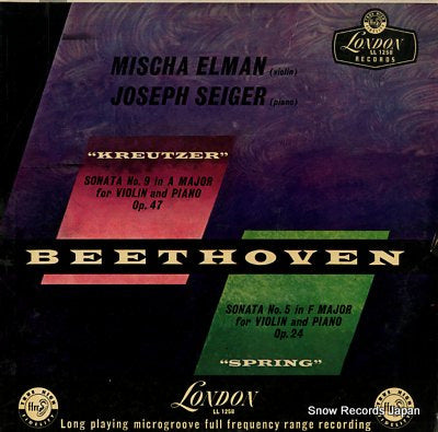 ELMAN, MISCHA / SEIGER, JOSEPH beethoven; violin & piano sonatas nos.9 & 5 LL1258