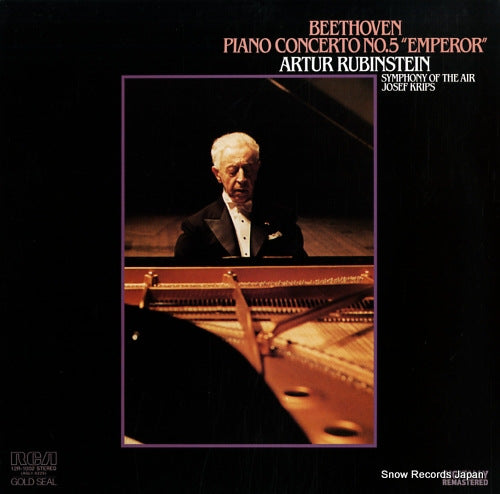 RUBINSTEIN, ARTUR beethoven; piano concerto no.5 "emperor" 12R-1002