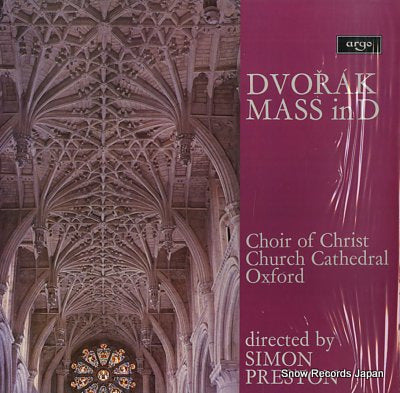 PRESTON, SIMON dvorak; mass in d ZRG781