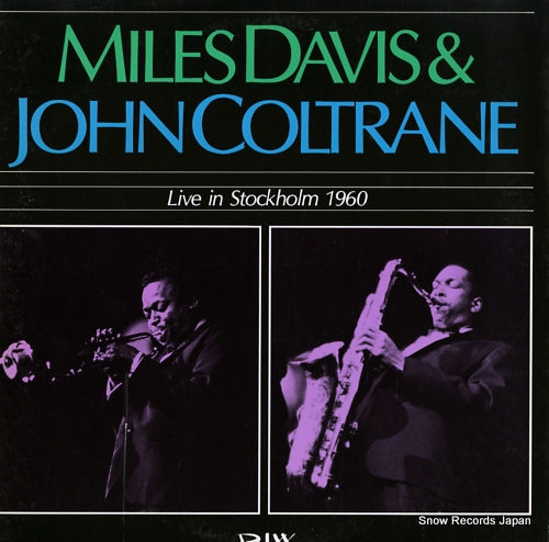 DAVIS, MILES, AND JOHN COLTRANE live in stockholm 1960 DIW-25006