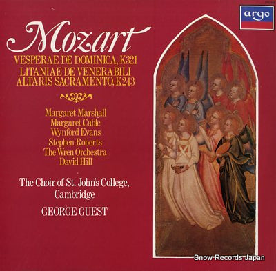 GUEST, GEORGE mozart; vesperae, k.321 / litaniae, k.243 ZRG933