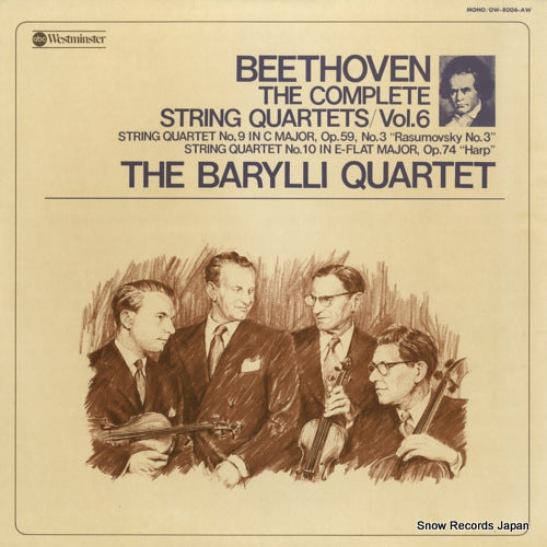BARYLLI QUARTET, THE beethoven; the complete string quartets vol.6 OW-8006-AW