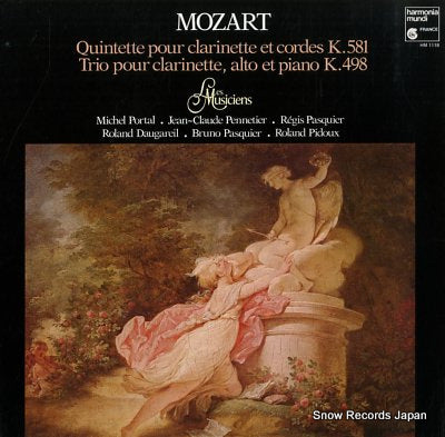 LES MUSICIENS mozart; quintette pour clarinette et cordes HM1118