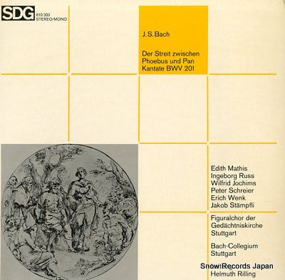 RILLING, HELMUTH bach; der streit zwischen phoebus und pan kantate bwv 201 SDG610203