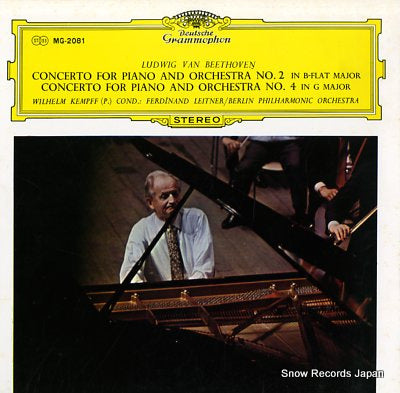 KEMPFF, WILHELM beethoven; piano concerto no.2&no.4 MG-2081