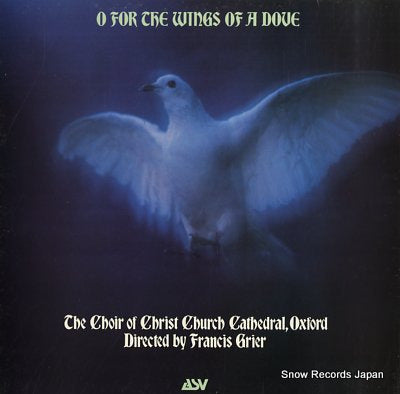 GRIER, FRANCIS o for the wings of a dove ALH919