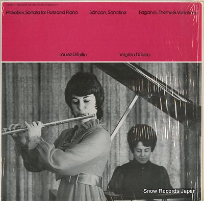 DITULLIO, LOUISE, AND VIRGINIA DITULLIO flute and piano S311