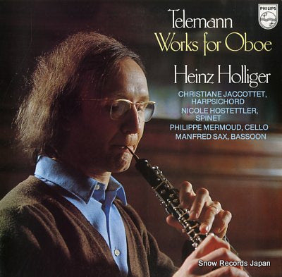 HOLLIGER, HEINZ teleman; works for oboe 18PC-99
