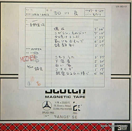 KAGAWA, RYO shinnaiharu q ni sasagu UX-8010