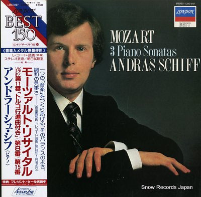 SCHIFF, ANDRAS mozart; 3 piano sonatas L25C-3127