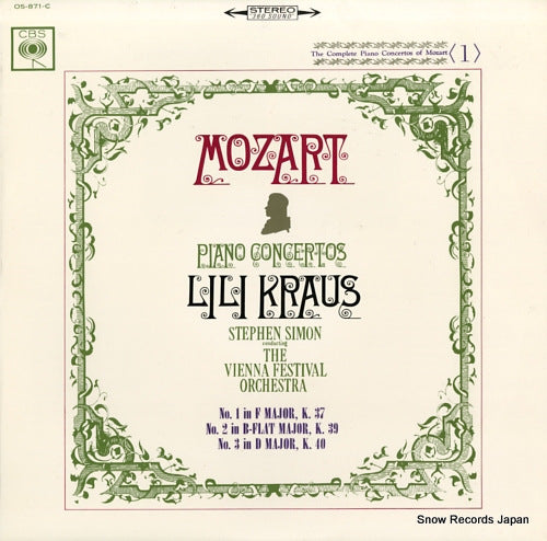 KRAUS, LILI mozart; the complete piano concertos 1 OS-871-C