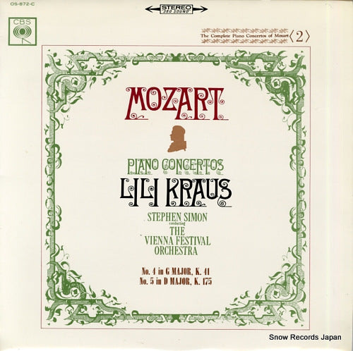 KRAUS, LILI mozart; the complete piano concertos 2 OS-872-C