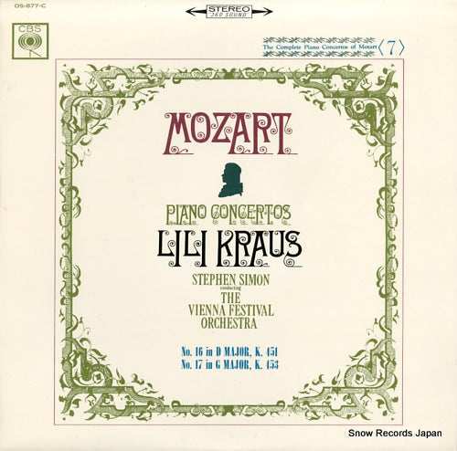 KRAUS, LILI mozart; the complete piano concertos 7 OS-877-C