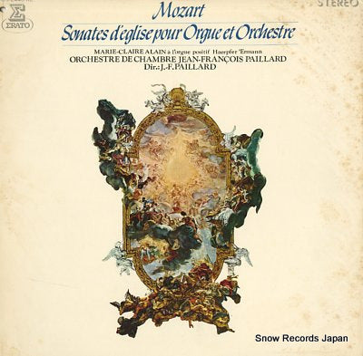 ALAIN, MARIE-CLAIRE mozart; sonates d'eglise pour orgue et orchestre OS-2440-RE
