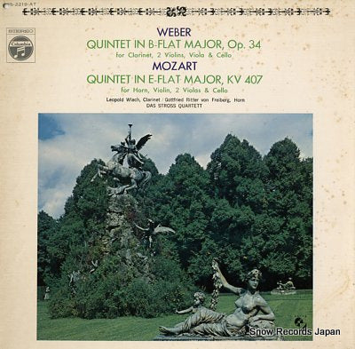 WLACH, LEOPOLD weber; quintet in b-flat major, op.34 for clarinet, 2 violins, viola & cello OS-2219-AT