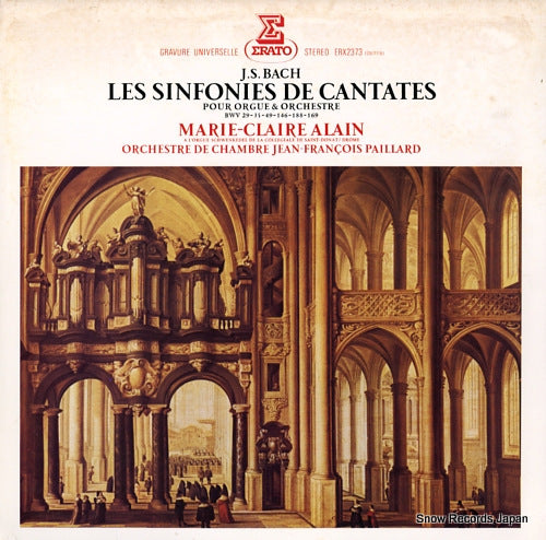 ALAIN, MARIE-CLAIRE bach; les sinfonies de cantates pour orgue ERX-2373