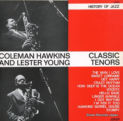 HAWKINS, COLEMAN, AND LESTER YOUNG classic tenors SM3259