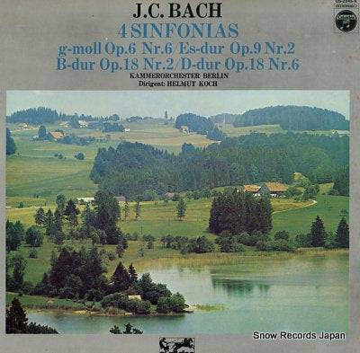 KOCH, HELMUT j.c.bach; 4 sinfonias OS-2846-K