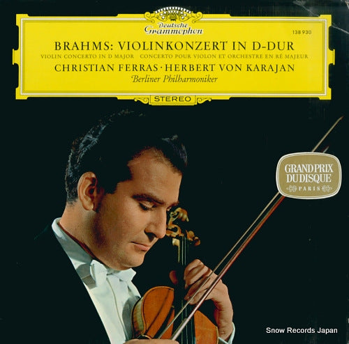 FERRAS, CHRISTIAN brahms; violin concerto in d major 138930