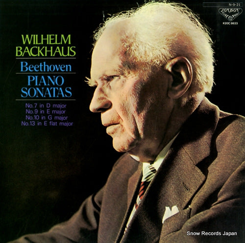 BACKHAUS, WILHELM beethoven; piano sonatas no.7, 9, 10, 13 K20C-8633