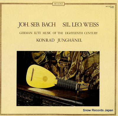 JUNGHANEL, KONRAD bach & weiss; german lute music of the eighteenth century OX-1212-AG