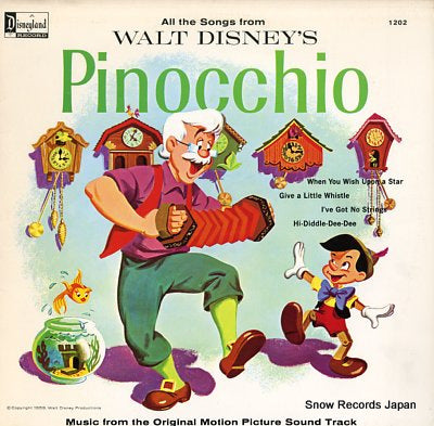 SOUNDTRACK walt disney's pinocchio 1202