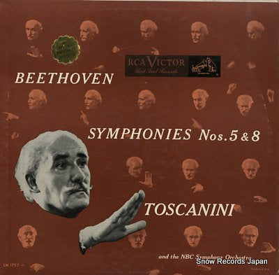 TOSCANINI, ARTURO beethoven; symphonies nos.5 & 8 LM1757